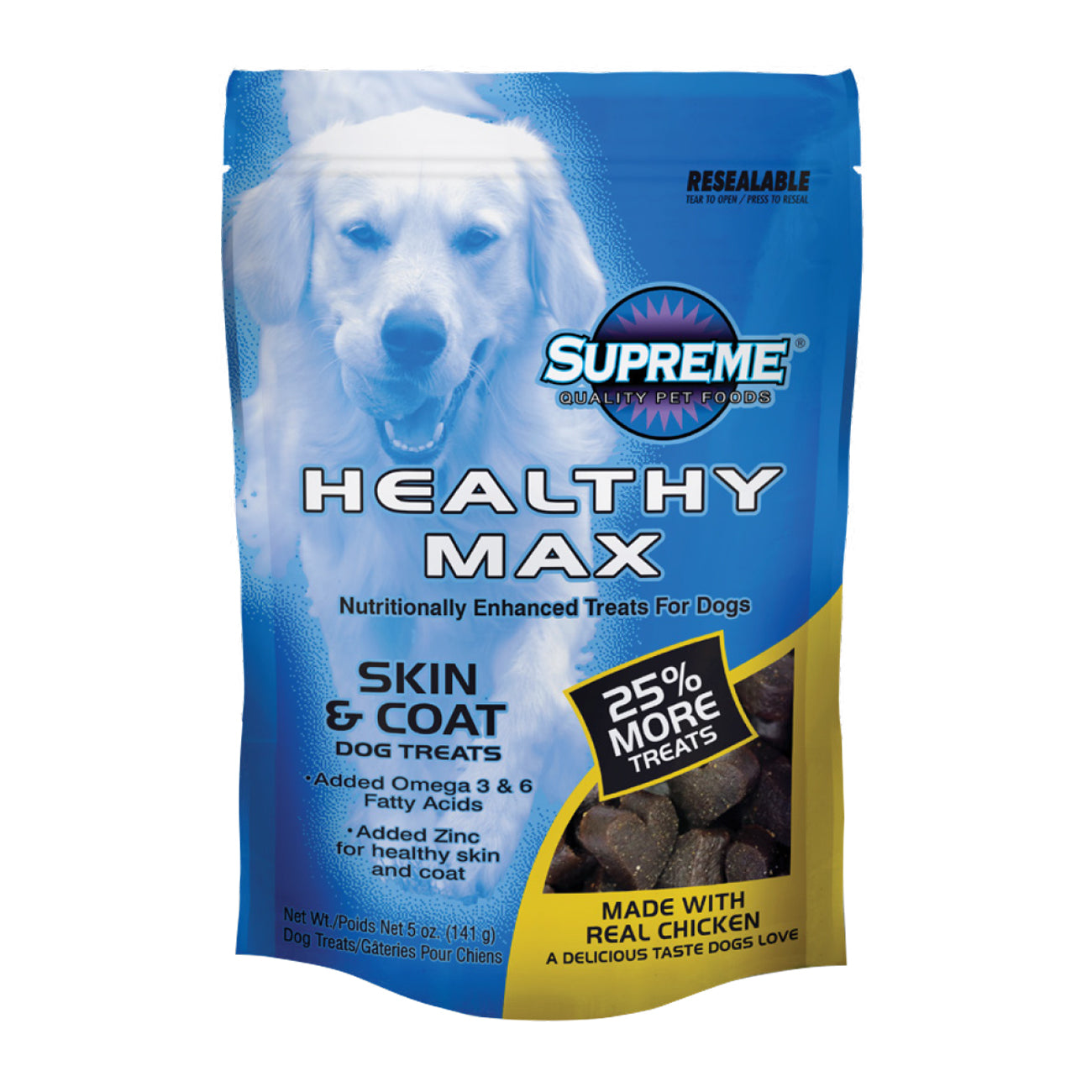 Tuffy's Supreme Healthy Max Skin & Coat Dog Treats 5oz