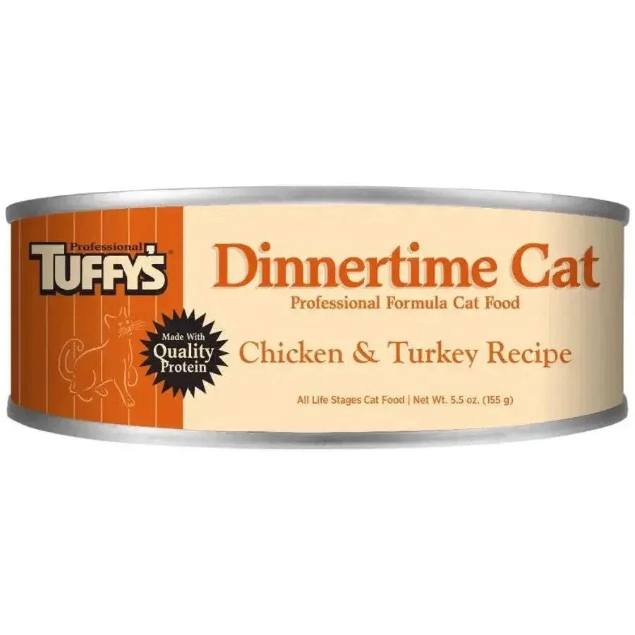 Tuffys Dinnertime Chicken & Turkey Formula Cat food 5.5 oz cans