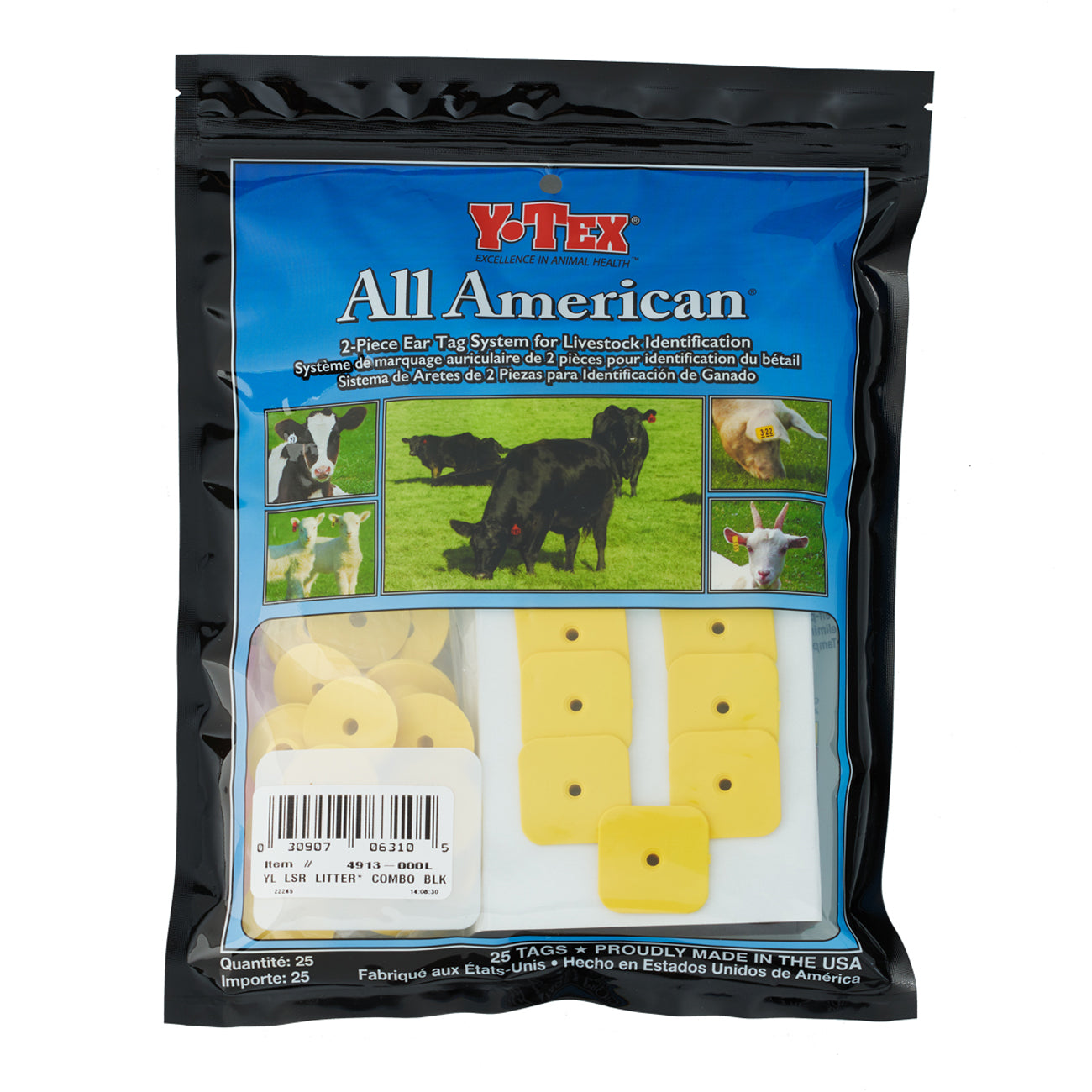 Y-Tex Swine Littlestar Yellow 25/bag