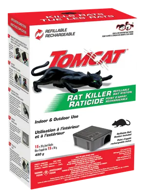 Tomcat Rat Killer Refillable Bait Station 15 x 30 g