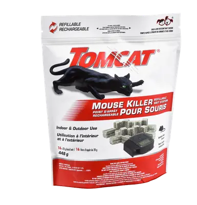 Tomcat Mouse Killer Refillable Bait Station 16 x 28 g