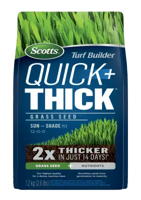 Scotts Turf Builder Quick + Thick Grass Seed Sun - Shade 1.2 kg