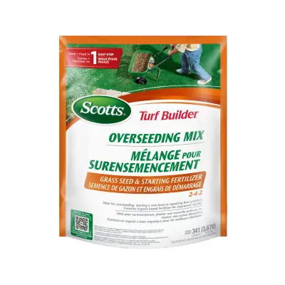 Scotts Turf Builder Overseeding Mix Grass Seed & Starting Fertilizer 2-4-2 2 kg / 341 m²