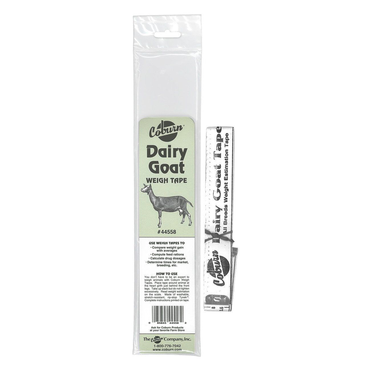 Coburn dairy goat height weight tape