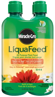 Miracle-Gro LiquaFeed All Purpose Plant Food Concentrate 12-4-8 Refill 4-Pack 4 x 567 g