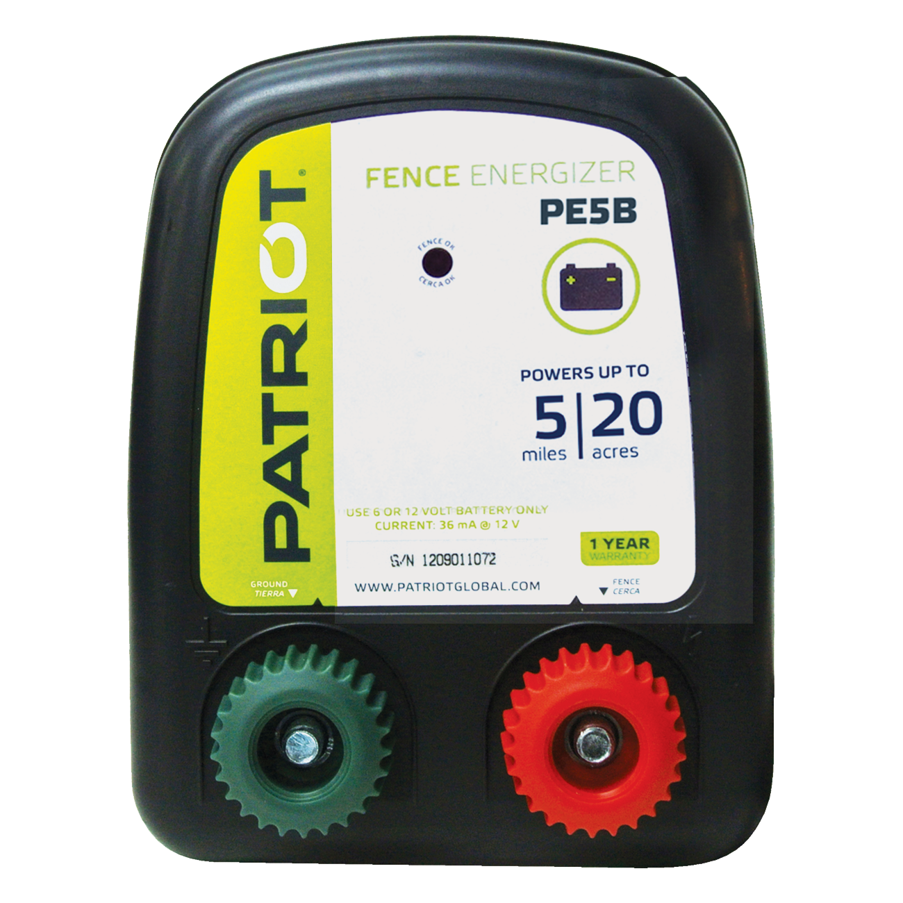 Patriot PE5B fence charger (dc)
