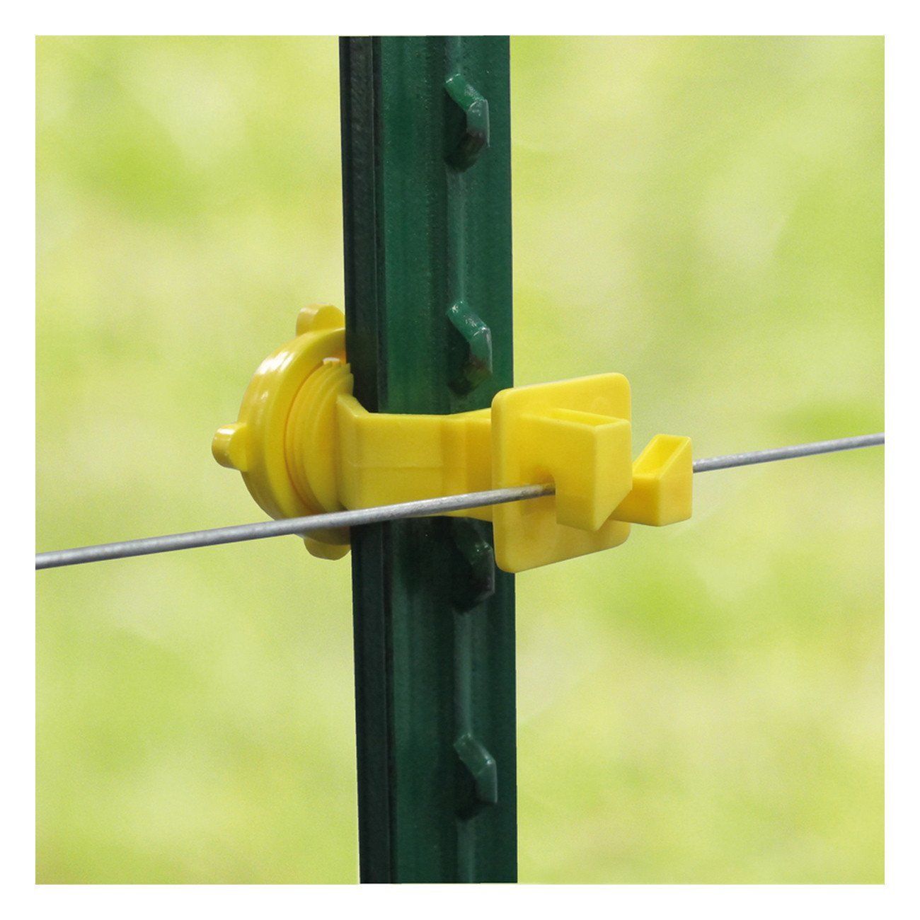 Patriot t-post screw on insulator - yellow (25 pack)