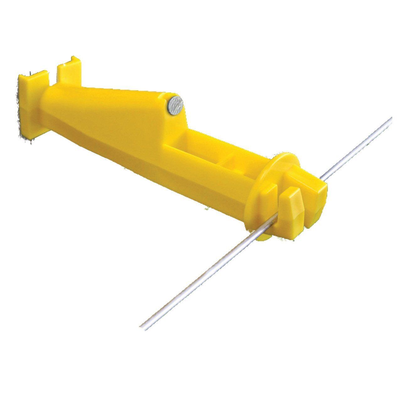Patriot wood post 5" slant insulator yellow (25 pack)