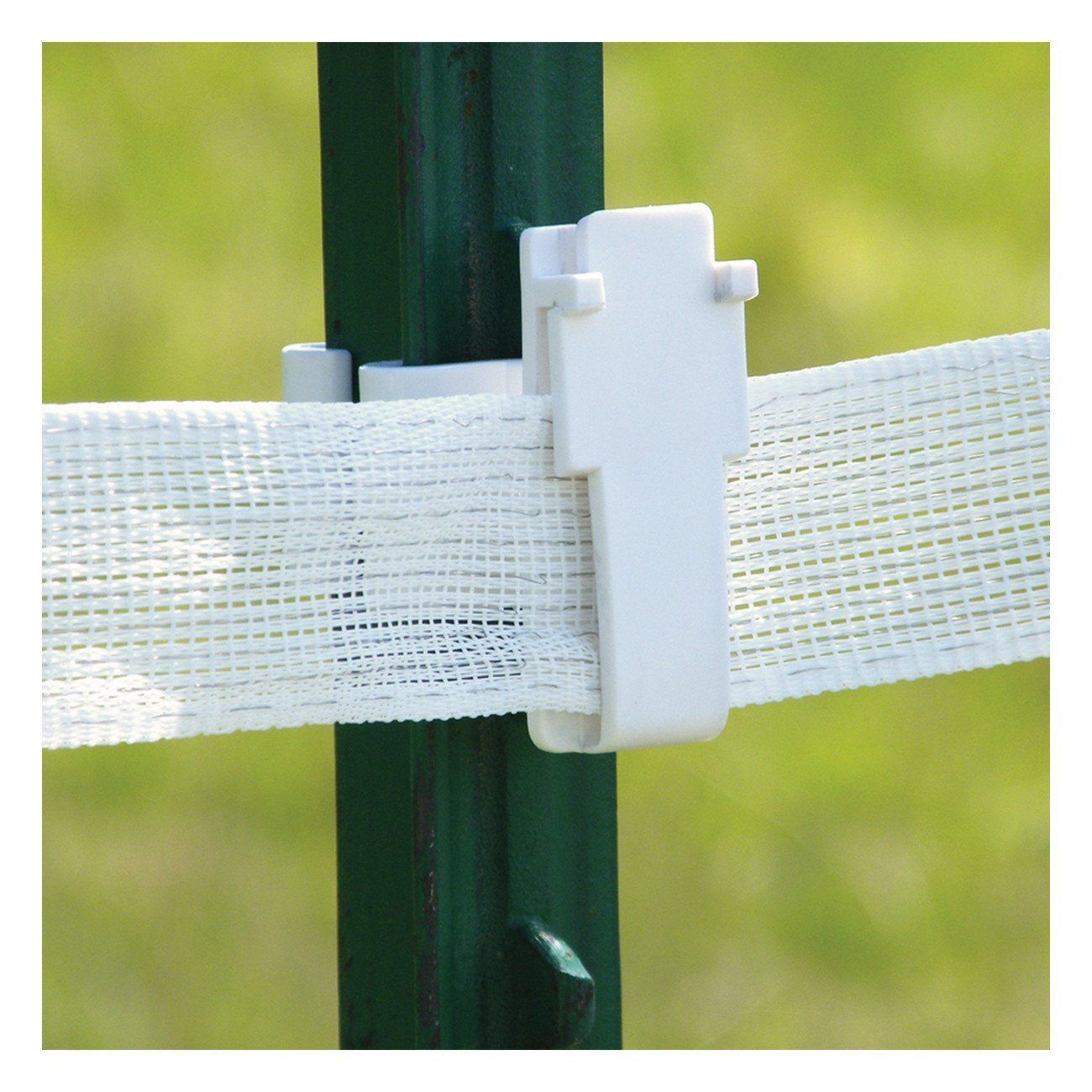 Patriot white t-post wide tape insulator (25 pack)