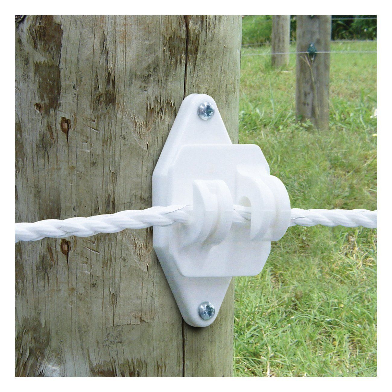 Patriot white wood post claw insulator (25 pack)