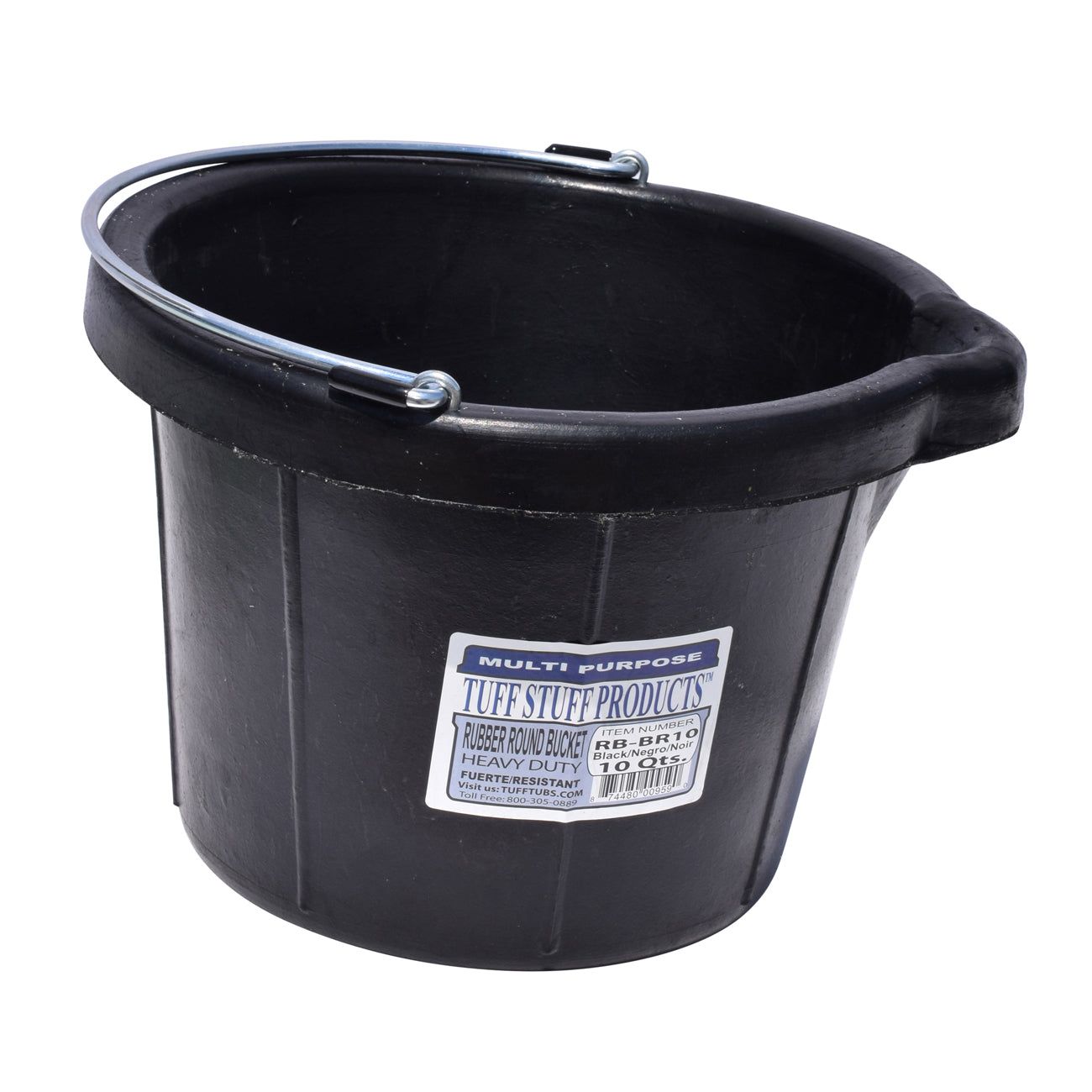 Tuff Stuff rubber round bucket 10 qts