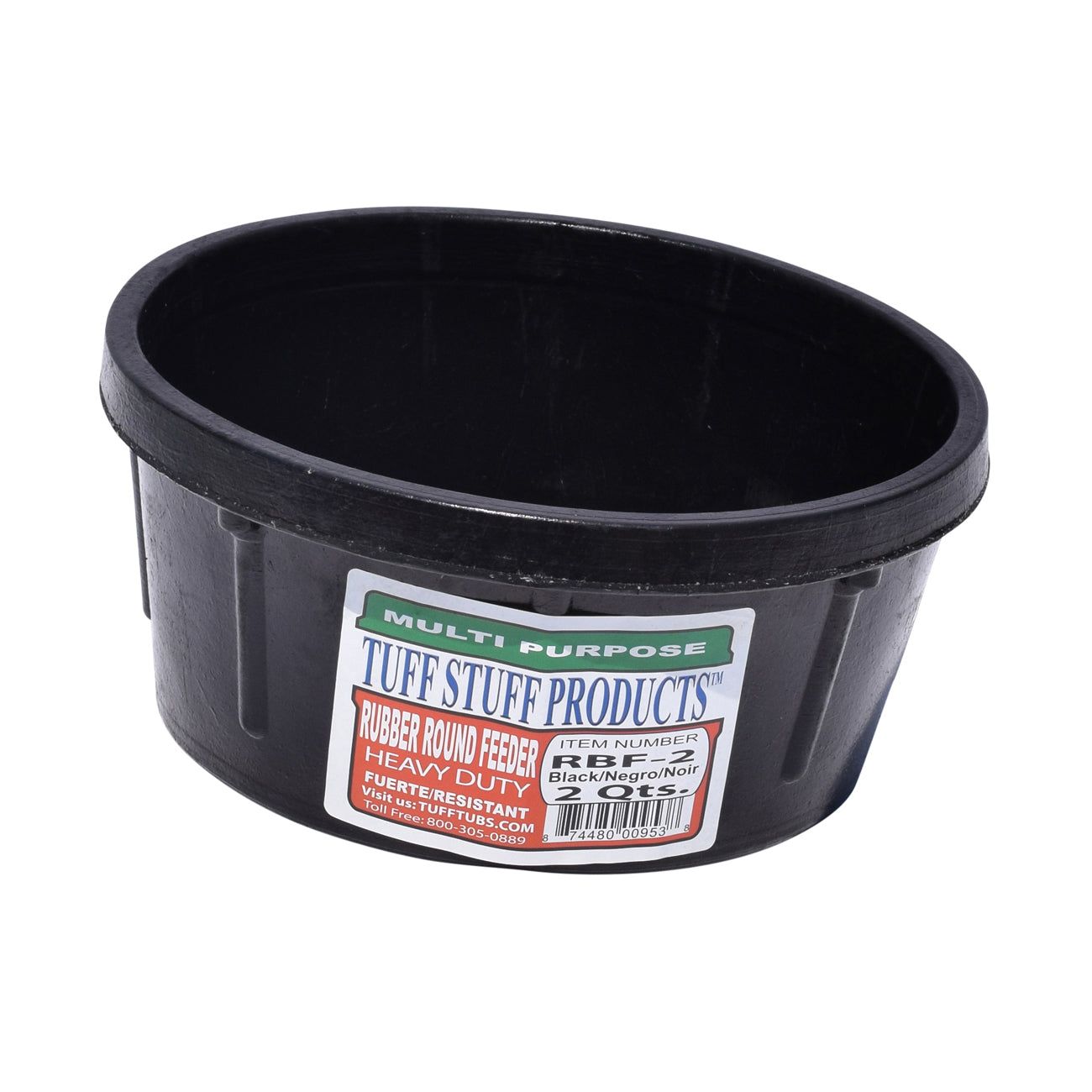 Tuff Stuff rubber round feeder 2 qts