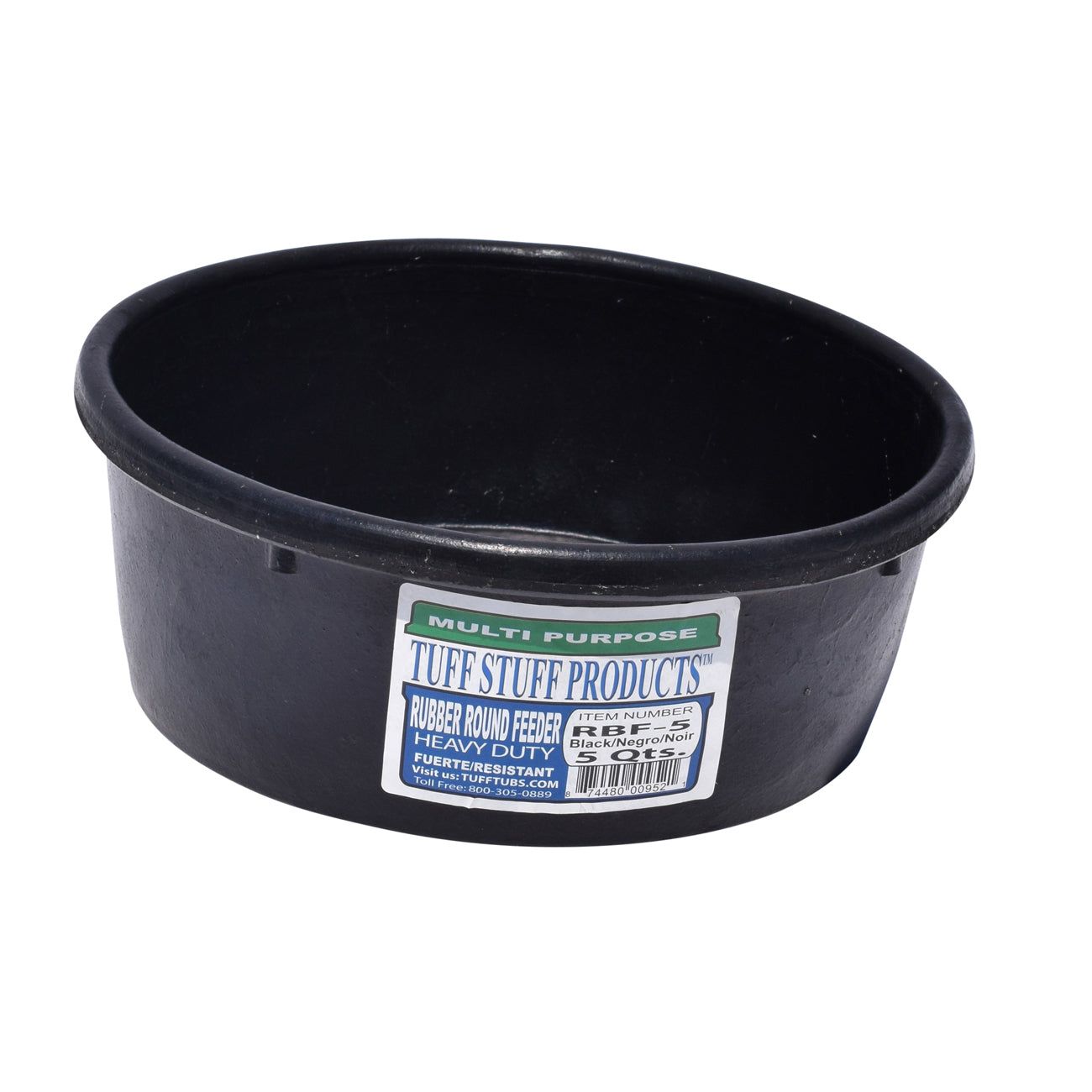 Tuff Stuff rubber round feeder 5 qts
