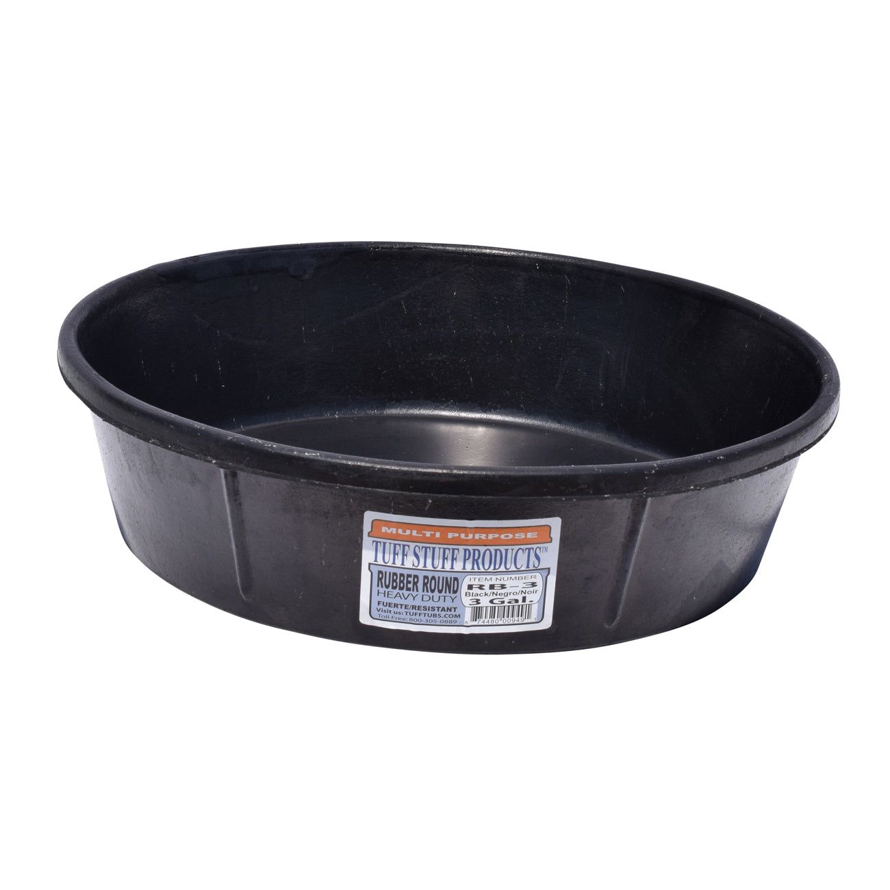 Tuff Stuff rubber round feeder 3 gallon