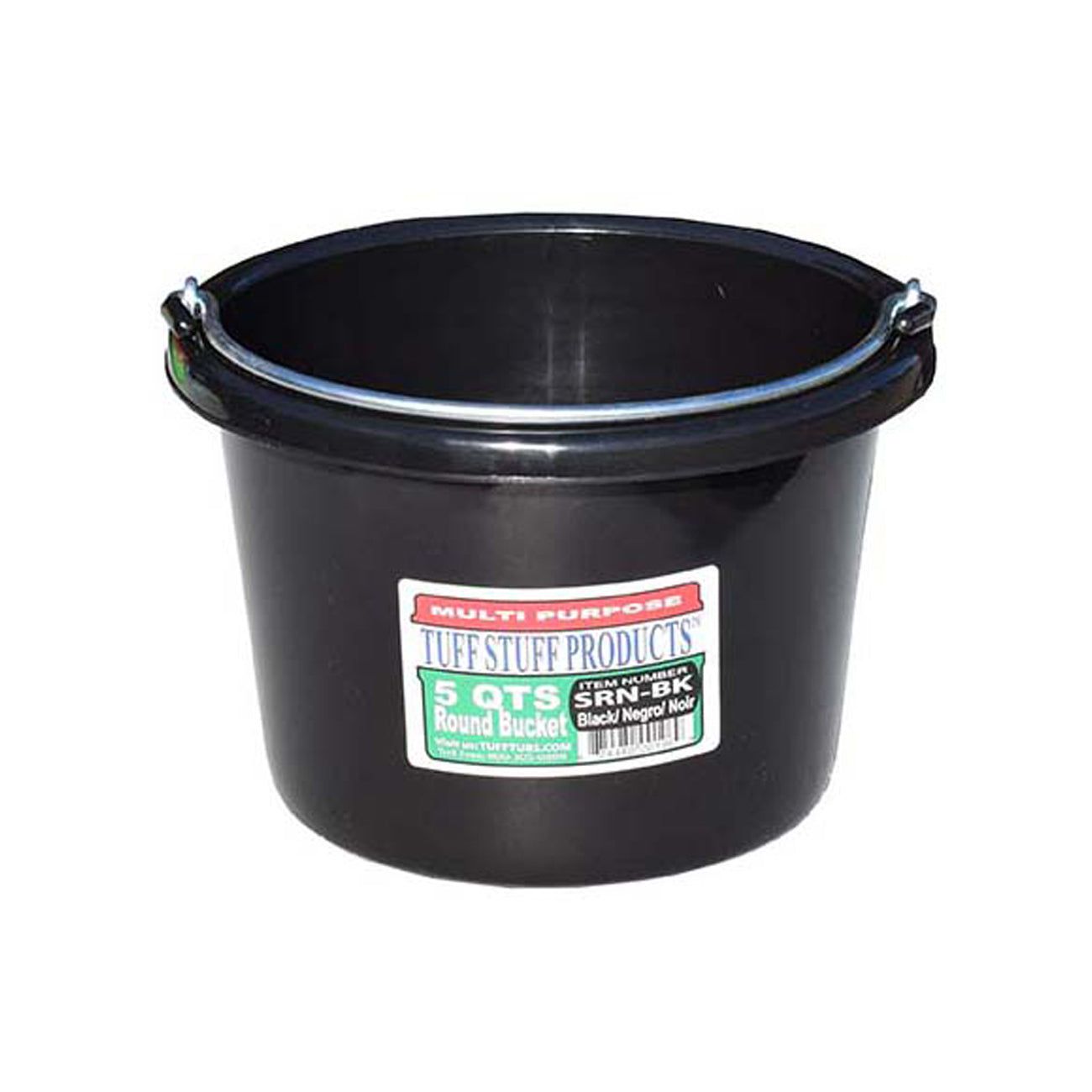 Tuff Stuff Small Round Bucket, 5 Qt