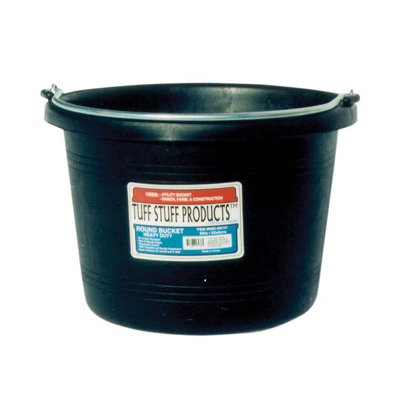 Tuff Stuff Round Bucket, 8 Qt
