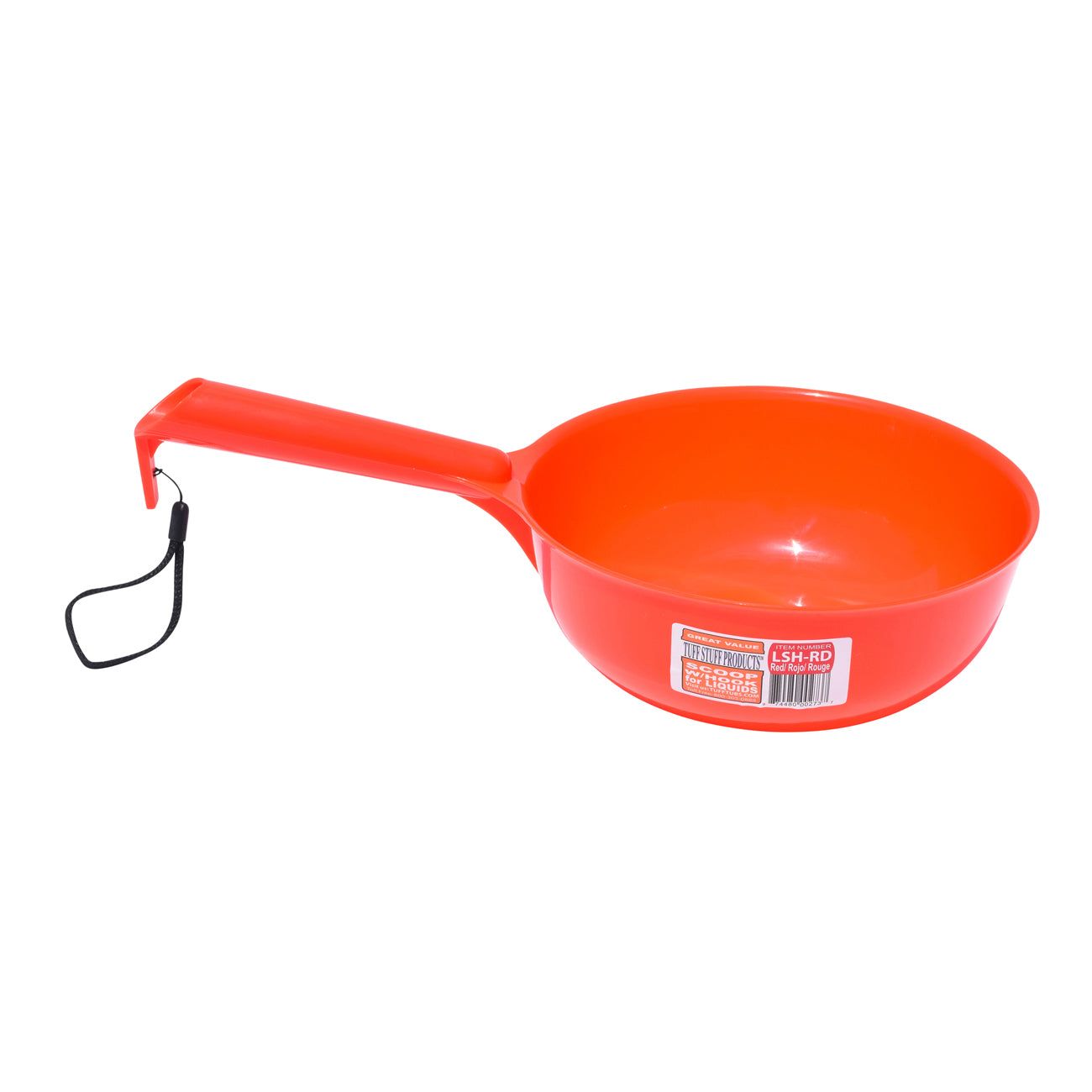 Tuff Stuff liquid scoop w/ hook - red
