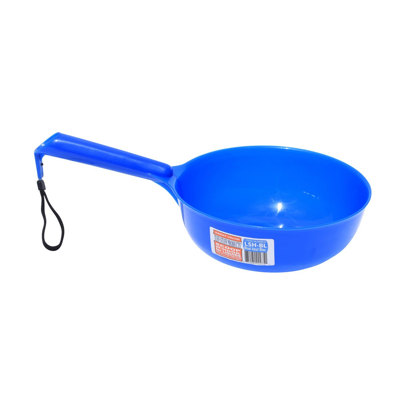 Tuff Stuff liquid scoop w/ hook - blue