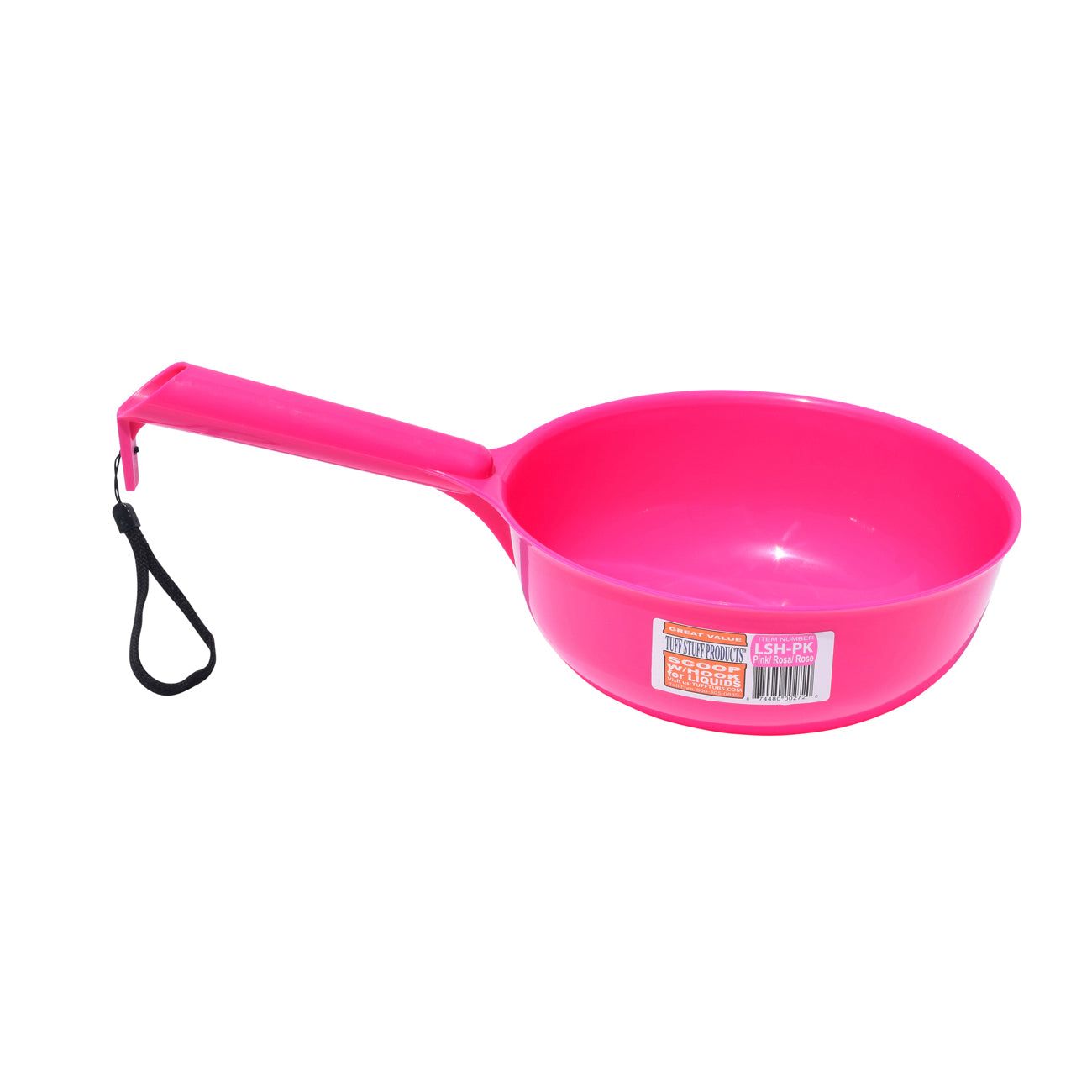Tuff Stuff liquid scoop w/ hook - pink