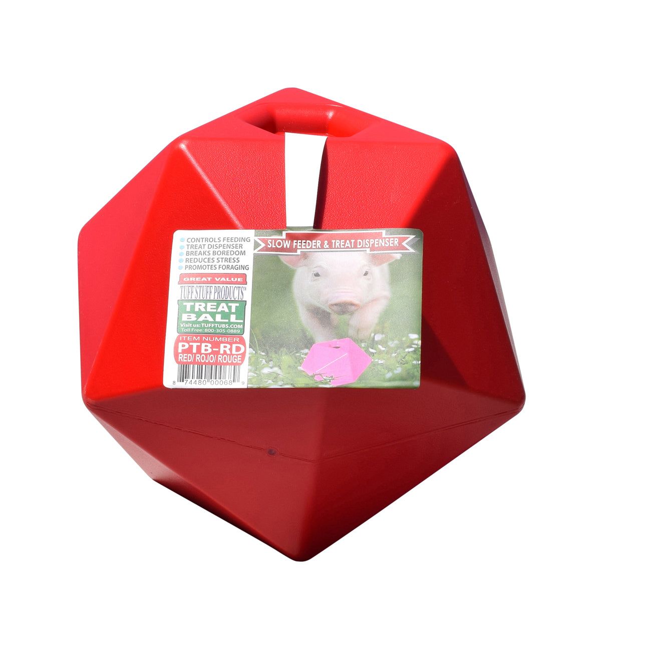 Tuff Stuff horse treat ball - red