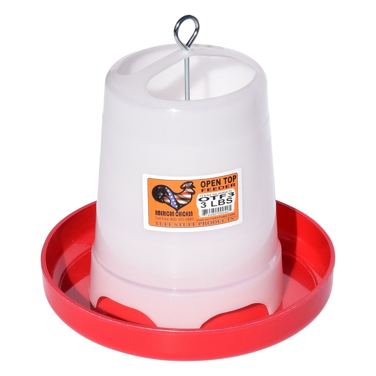 Tuff Stuff poultry open top feeder - 3lbs
