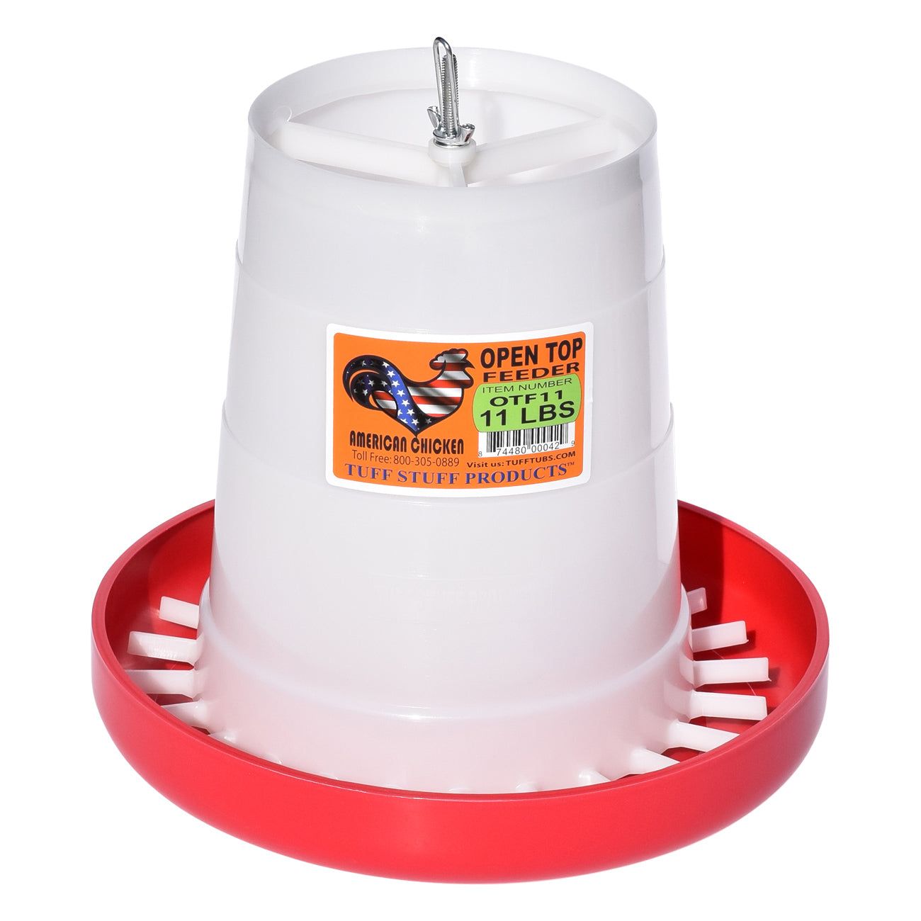 Tuff Stuff poultry open top feeder - 11lbs