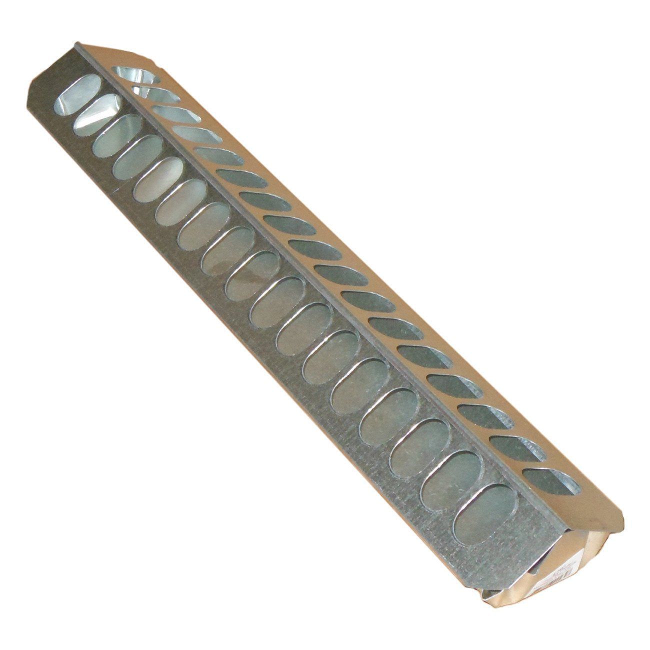 Millside galvanized slide top poultry feeder 12" length