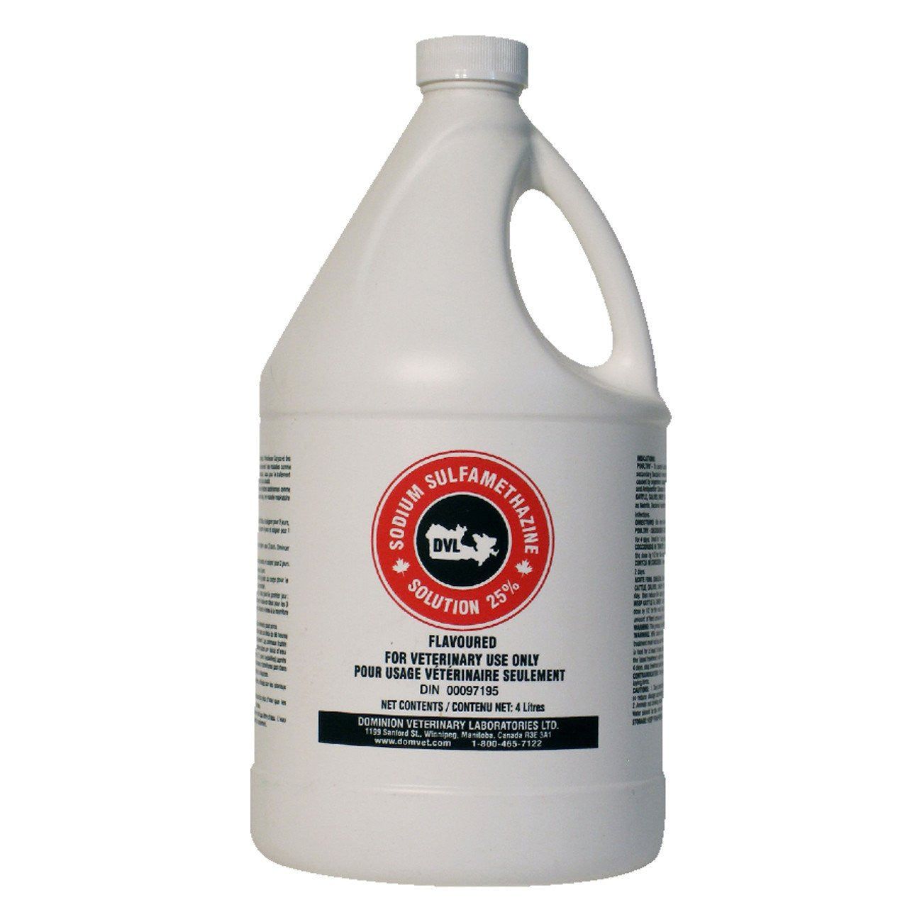 DVL Sodium Sulfamethazine 25% 4L *Rx only*