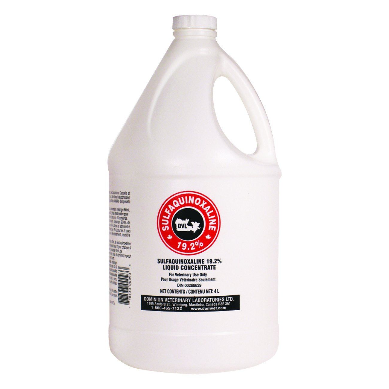 DVL Sulfaquinoxaline 19.2% 4L *Rx only*