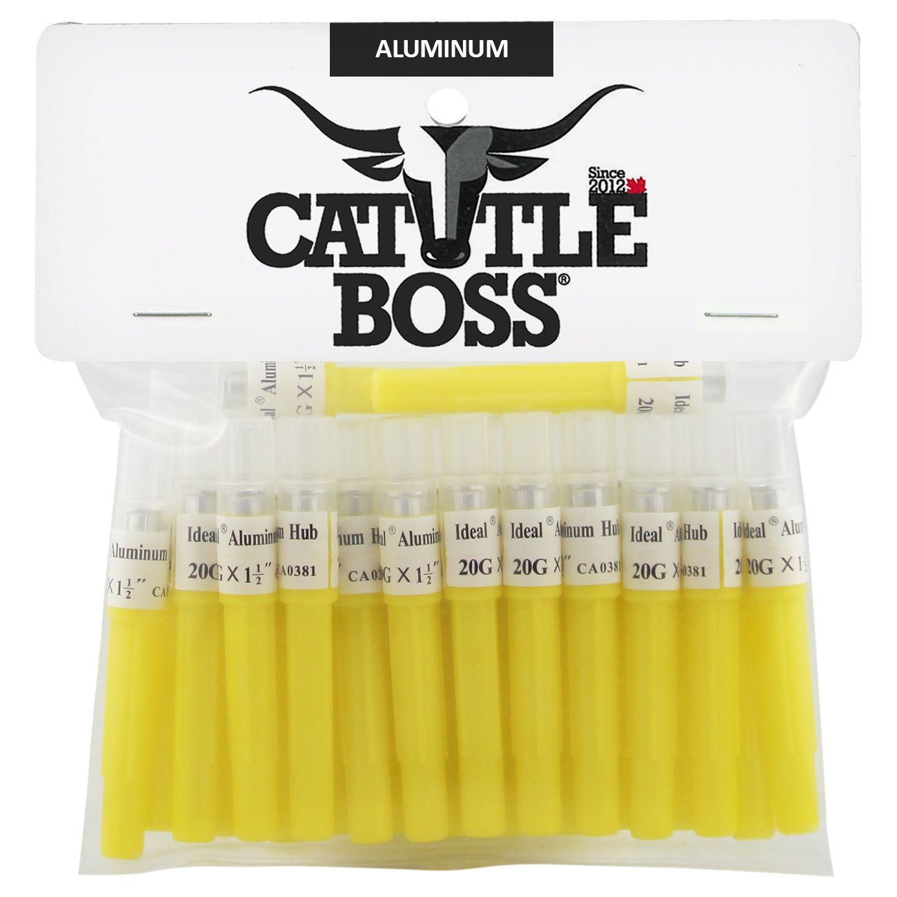 Cattle Boss aluminum hub needles (25 pack) 20 X 1 1/2