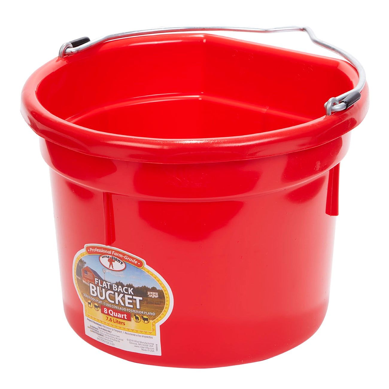 Little Giant 8 Quart flat back bucket (P8FB)