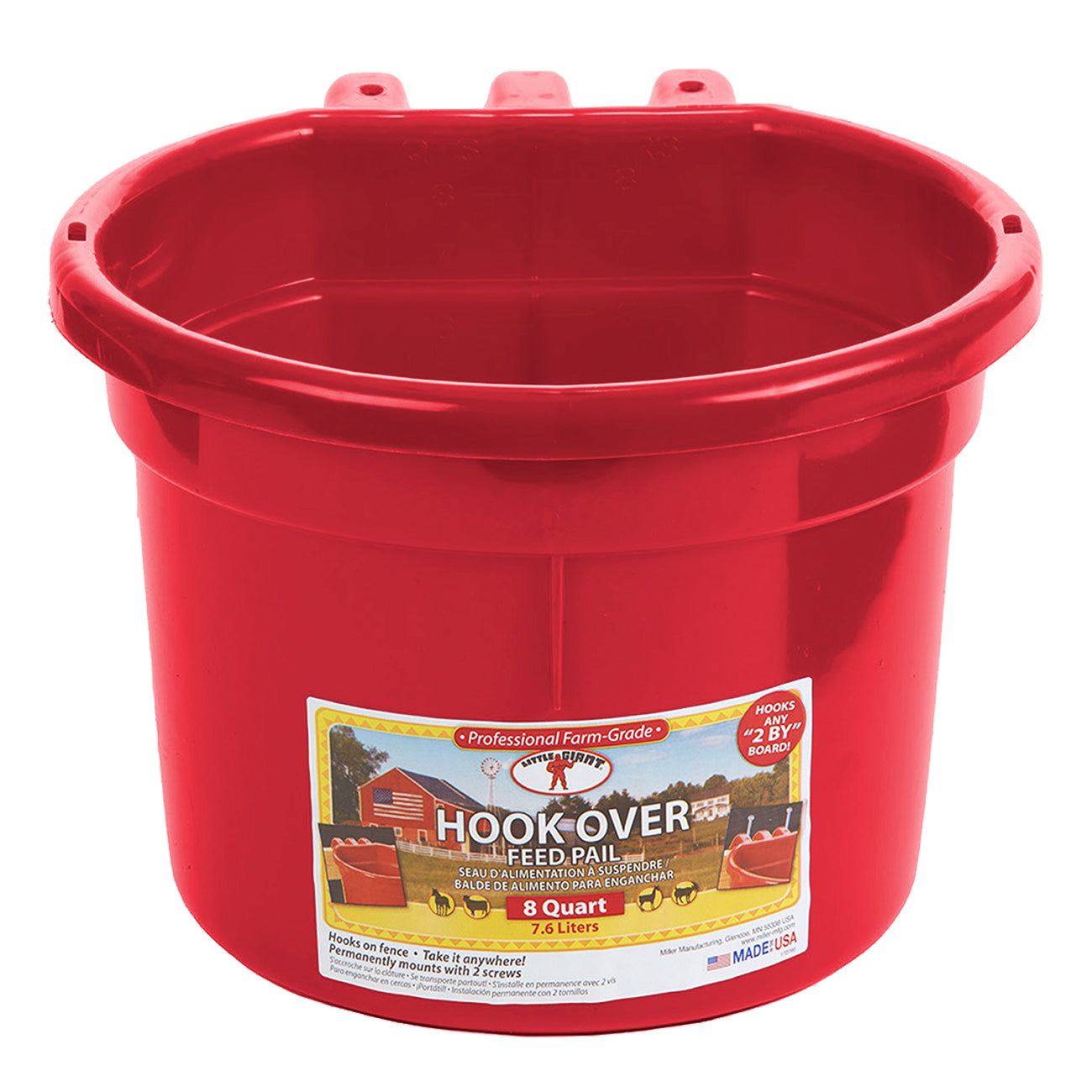 Little Giant 8 Quart hook over feed pail (CPH)