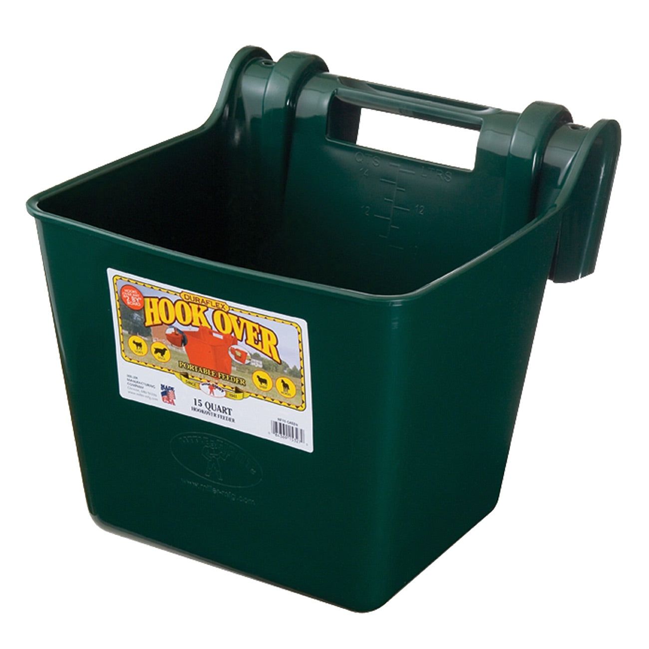 Little Giant 15 Quart hook over feeder economy, Green (HF15)