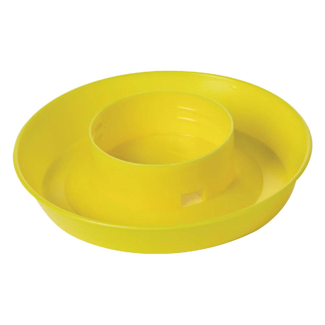 Little Giant 1 Quart Screw-On Poultry Waterer Base w/ Perf Carton, Yellow (742)