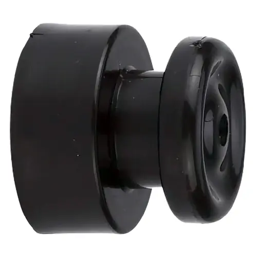 Wood-post nail-on insulator w/ knob
