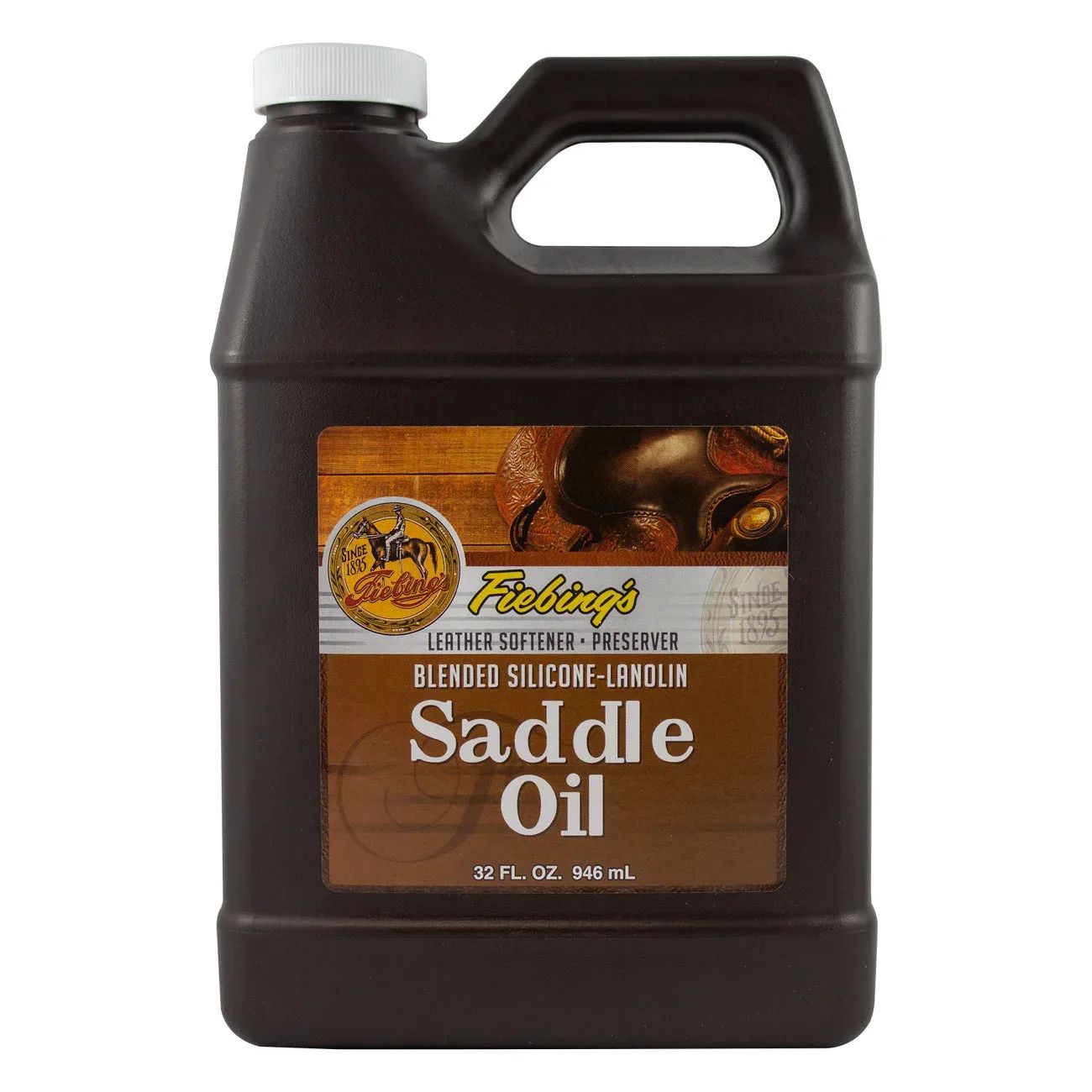 Fiebing's Leather Softener Preserver Blended Silicone-lanolin Saddle Oil 946 mL
