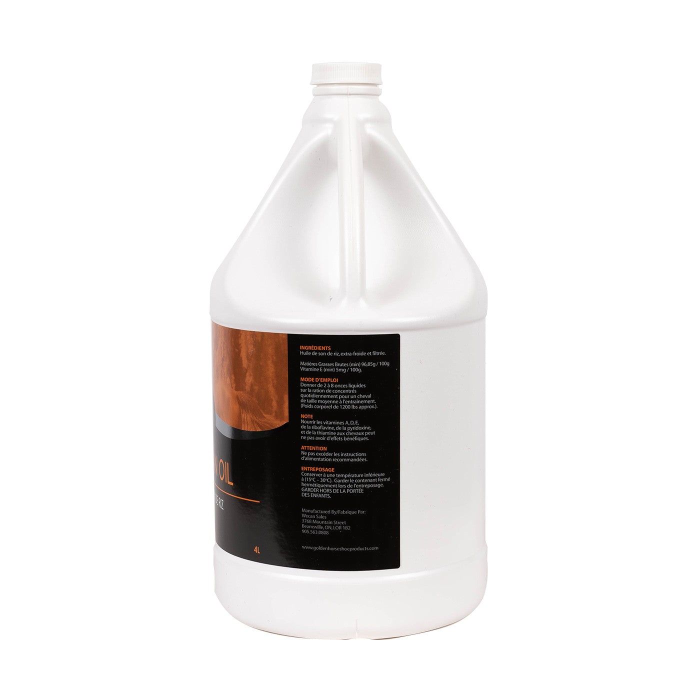 Golden Horseshoe Rice Bran Oil 4 L