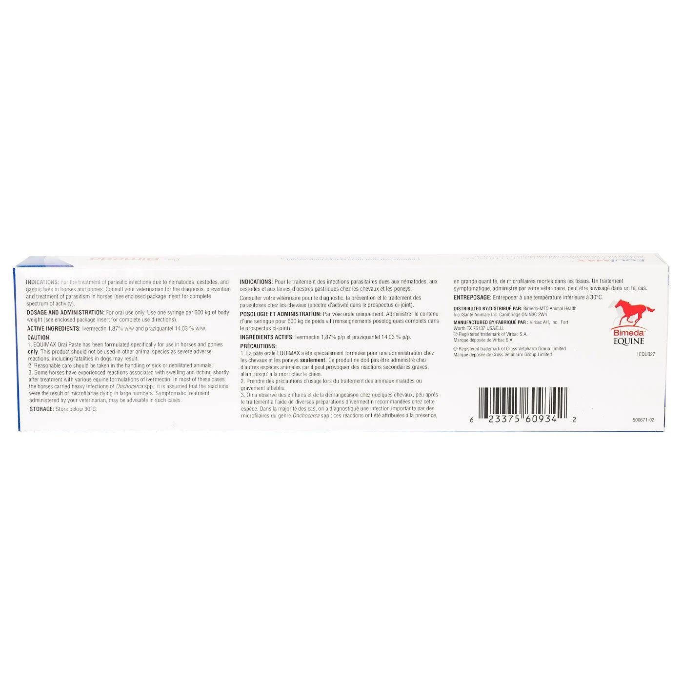 Equimax Ivermectin 1.87% - Praziquantel 14.03%