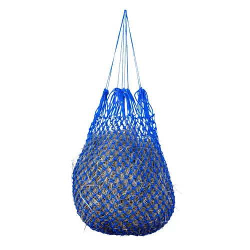 Hay net feeder, 3x3 cm mesh, blue