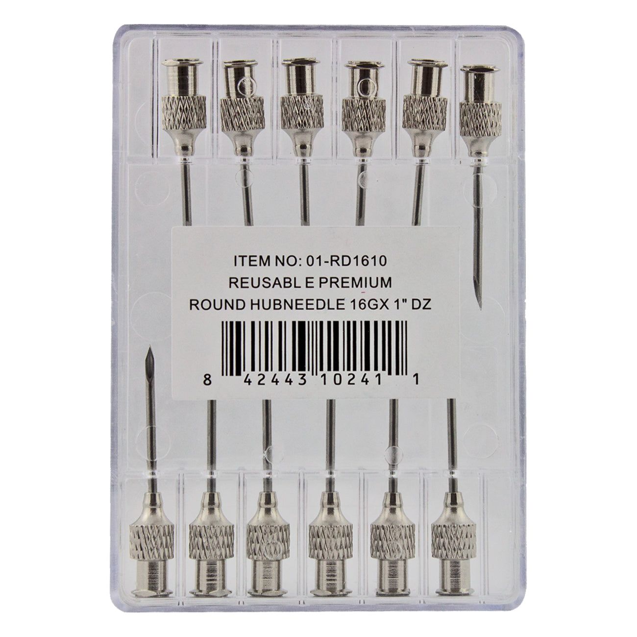 IVS International stainless steel hub needle 16G x"(12 pack)