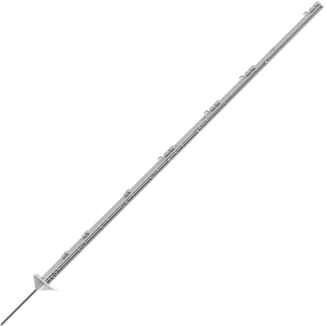 Kerbl Plastic post with stirrup step white 158cm (5 pack)