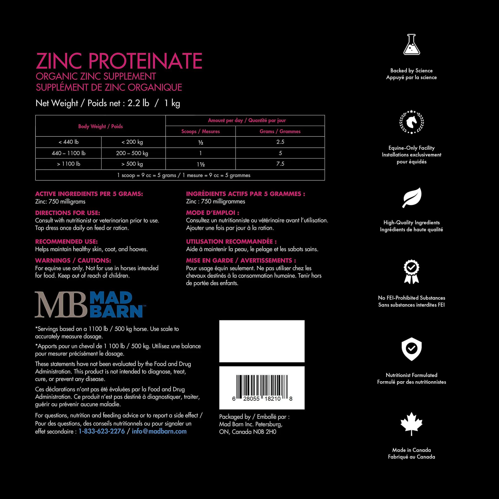 Mad Barn Zinc Proteinate 15%