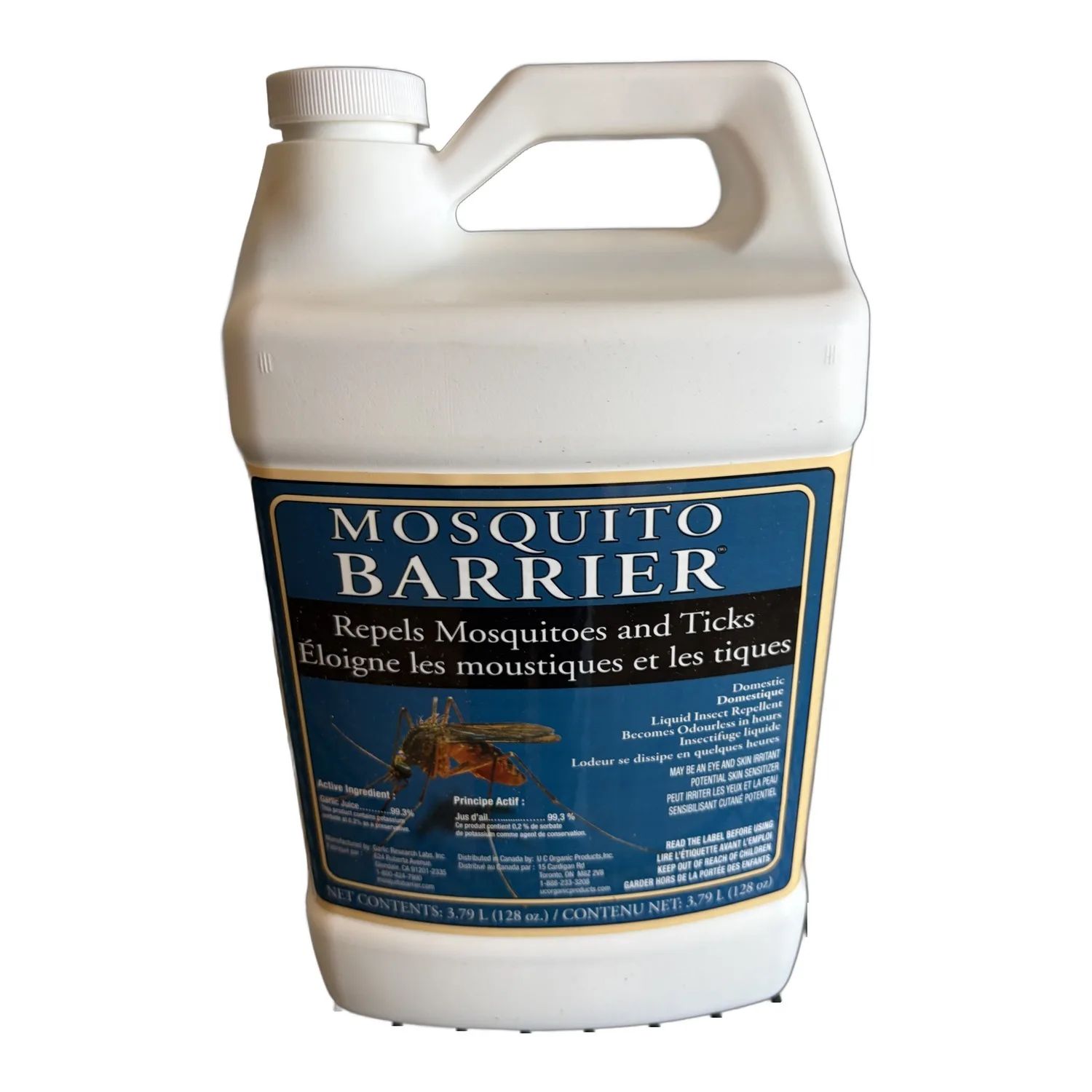 Mosquito Barrier Garlic Mosquito & Tick Repellent 3.79 L
