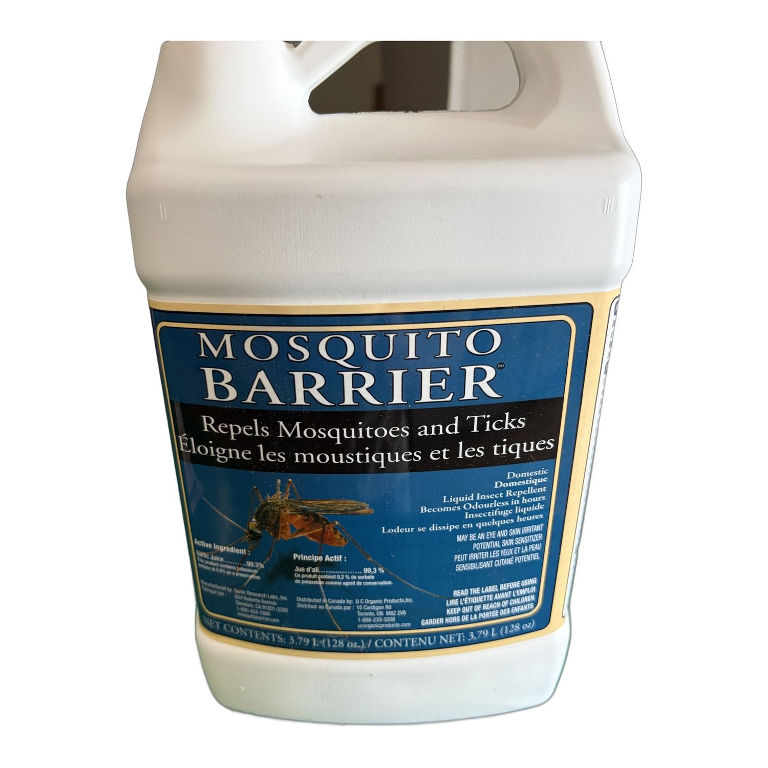 Mosquito Barrier Garlic Mosquito & Tick Repellent 3.79 L