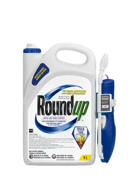 Roundup Ready-To-Use Grass and Weed Control 4 L jug with wand applicator