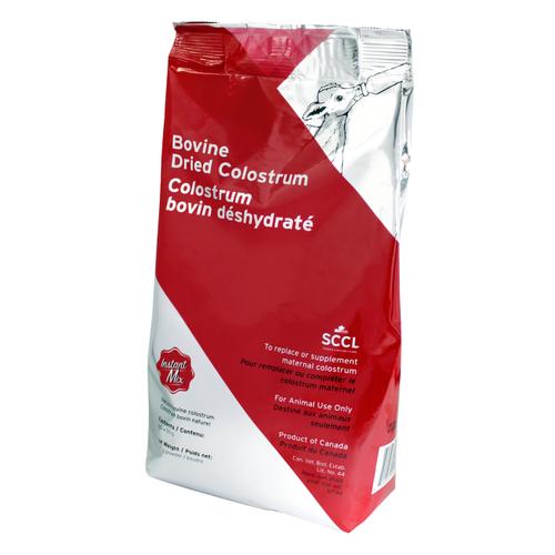SCC Bovine Dried Colostrum instant mix 350 g bag, 50 g IgG per dose