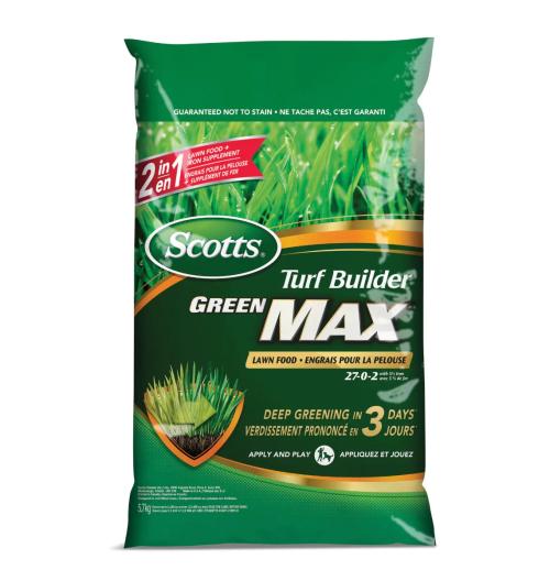 Scotts Turf Builder Green Max Lawn Food 27-0-2 5.7 kg / 350 m²