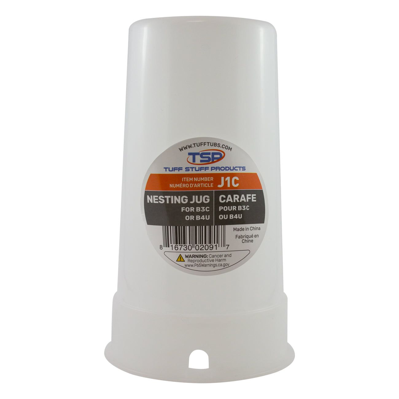 Tuff Stuff nesting jug for universal drinker and dual feeder