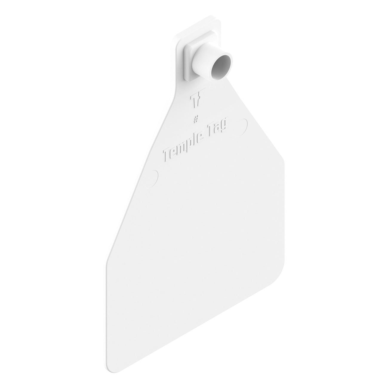 Z Tags Herdsman Two Piece Cow Tags, 25 Pack (White)